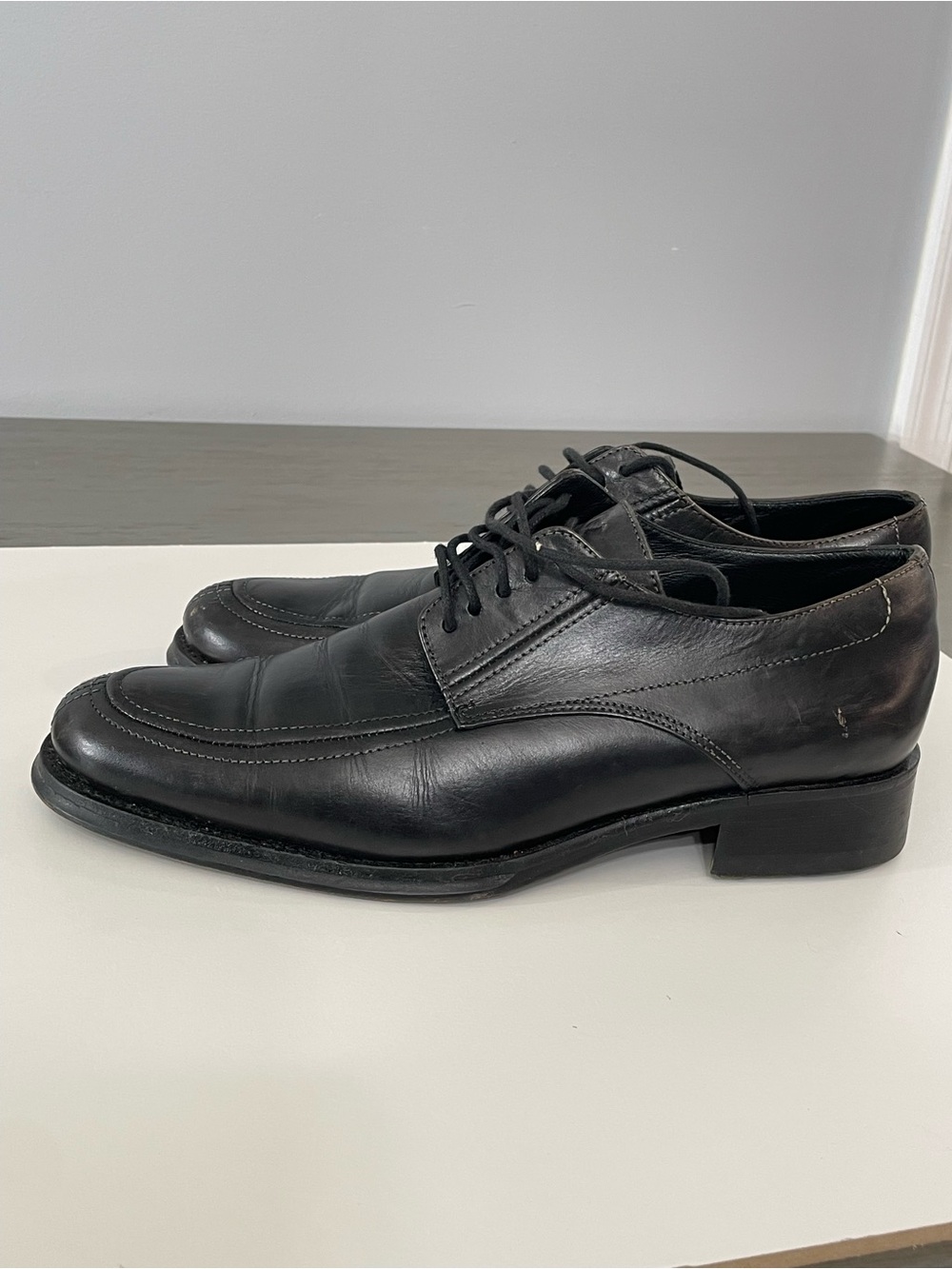 Coach Black Leather Men’s Dress Shoes Size 9.5 Made in Italy